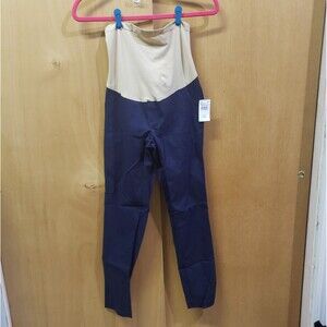 NWT Motherhood Maternity Pants Navy Blue tapered leg pull on 
SZ S #XXX